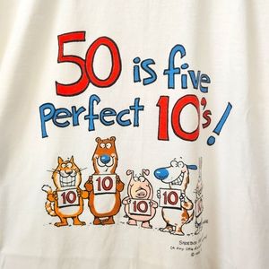 Vintage Shoebox Greetings Hallmark 50th Birthday Tee Shirt